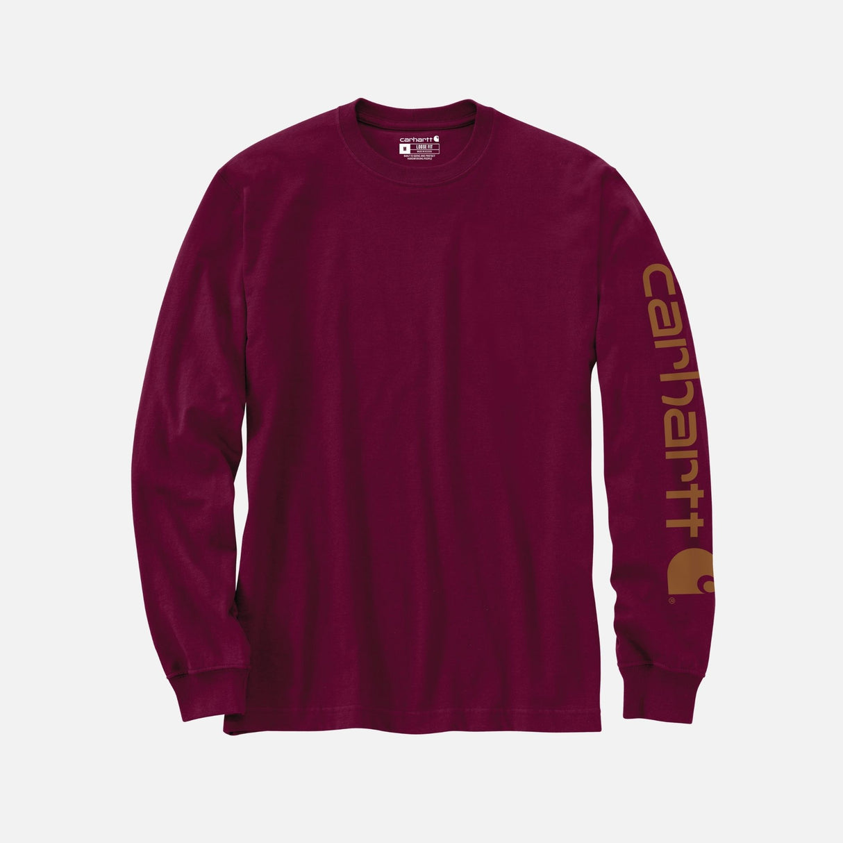 T-shirt manches longues – Coton épais et logo manche | K231