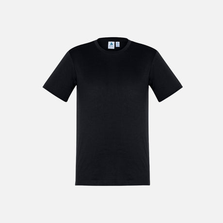 T-shirt à manches courtes noir Biz T802MS, vêtement pour homme ou femme, texture douce et coupe classique visible sur l'image.