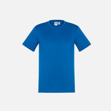 T-shirt à manches courtes Biz T802MS en couleur royale, vêtement casual pour homme ou femme, tissu confortable et moderne.
