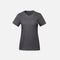T-shirt en coton peigné pour femme, manches courtes, couleur charbon, de la marque Canada Sportswear, style décontracté.