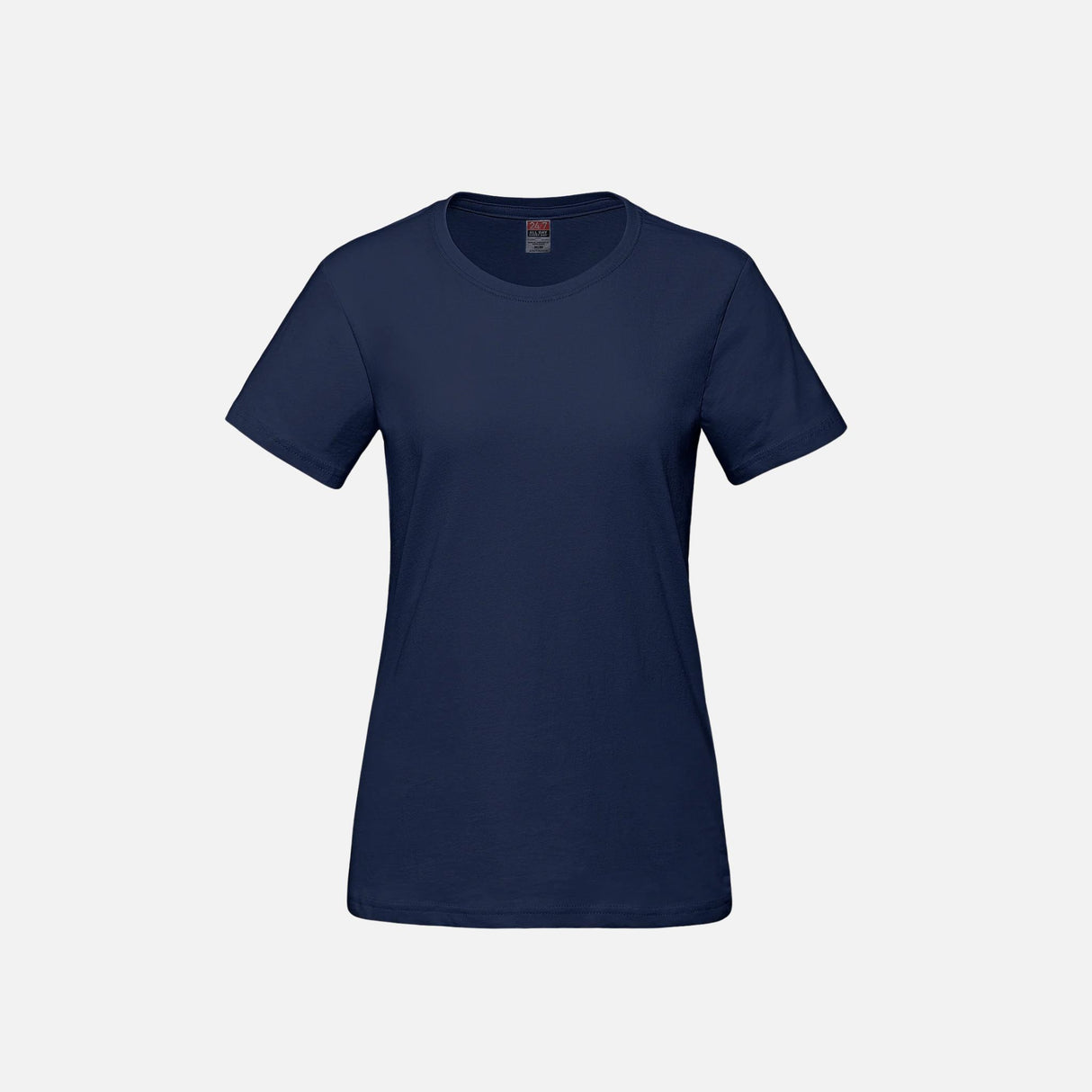 T-shirt en coton peigné pour femme de Canada Sportswear, manches courtes, couleur marine, tissu doux et confortable.