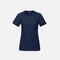 T-shirt en coton peigné pour femme de Canada Sportswear, manches courtes, couleur marine, tissu doux et confortable.