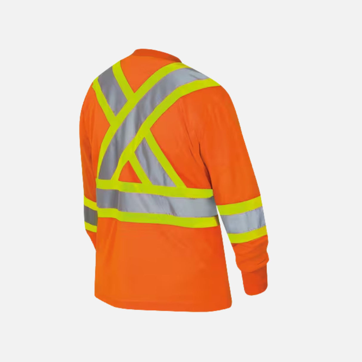 T-shirt de sécurité à manches longues pour femme Surewerx, léger et respirant, couleur orange, vêtements de sécurité et visibilité.