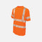 T-shirt de sécurité haute visibilité orange à manches courtes de la marque Tough Duck, vêtements de sécurité robustes