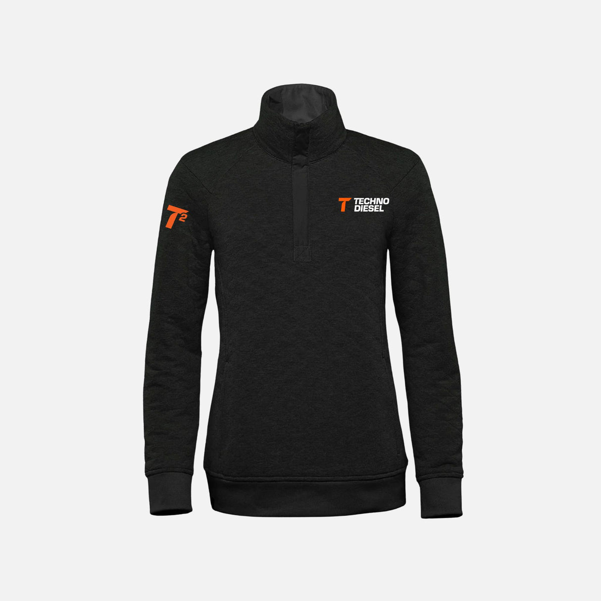 TD-Chandail-quart-zip-femme-Stormtech-KXP1W-noir-devant