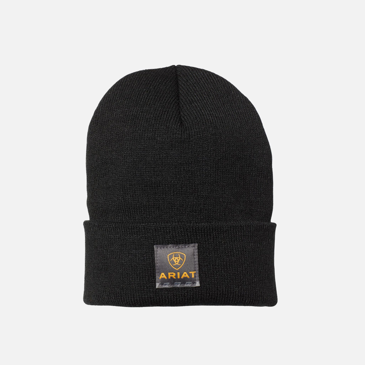Tuque Ariat Rebar Watch Cap unisexe en noir, accessoire chaud léger et confortable pour le froid, en tissu doux.