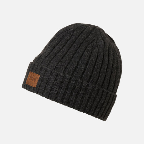 Tuque en laine Helly Hansen, modèle HH-79812970, couleur charbon, accessoires-casquettes-tuques pour chaleur et respirabilité.