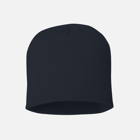 Tuque en tricot marine Sportsman, douce et chaude, portée en style décontracté, pour rester au chaud en hiver.
