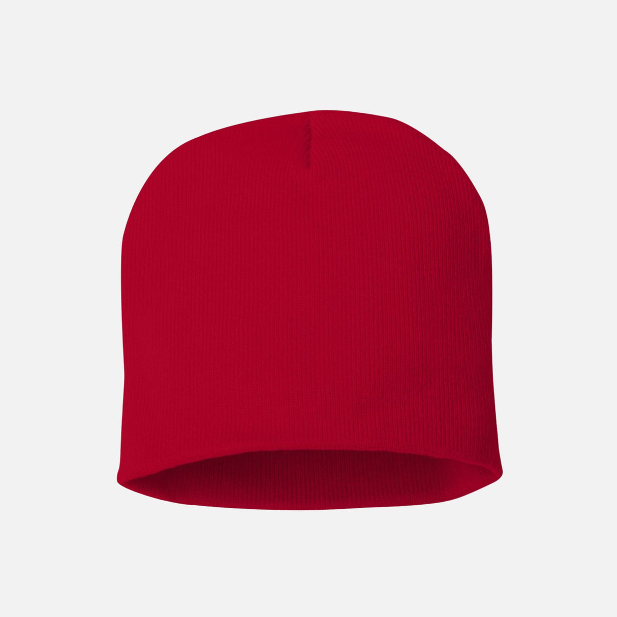 Tuque en tricot rouge Sportsman de 8 pouces, vêtement pour la tête, chaud et confortable pour l'hiver.