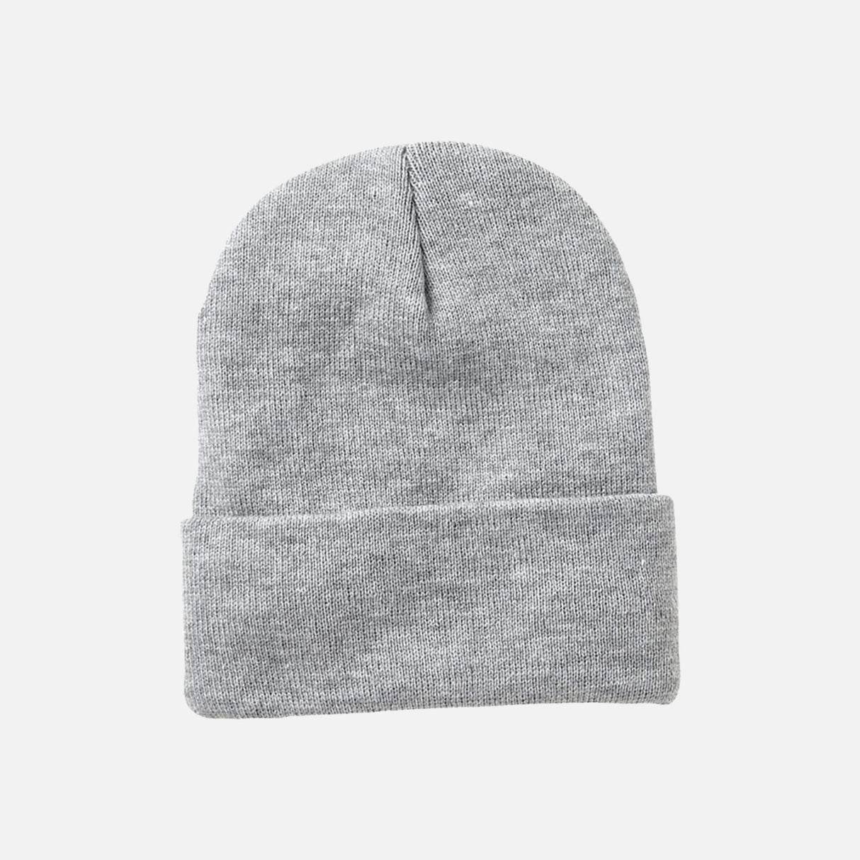 Tuque à revers doublée en polaire gris cendré de la marque Sportsman, idéale pour le froid et le confort.