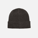 Tuque côtelé à revers DML Creation, en tissu chaud et doux, portée sur une tête, style décontracté pour l'hiver.