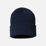 Tuque Columbia City Trek marine en laine, accessoire chaud et stylé pour l'hiver urbain.