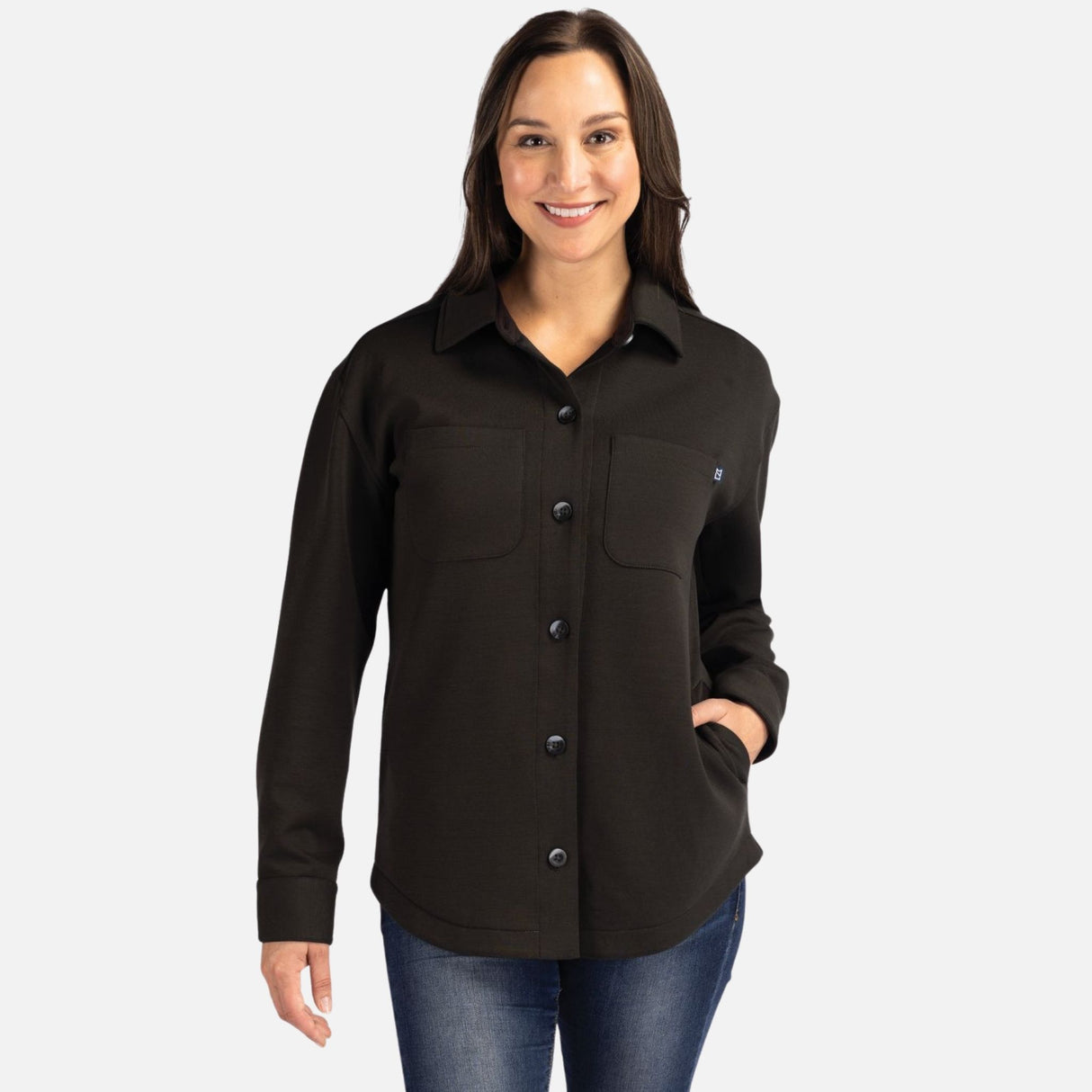 Veste-Cutter_Buck-LCK00161-noir-devant-mannequin