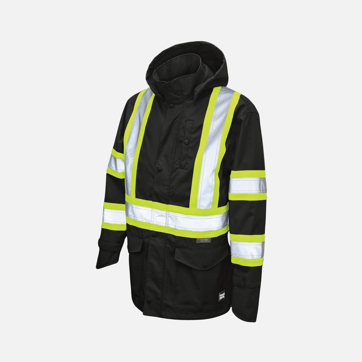 Veste-de-pluie-ToughDuck-SJ35-noir-devant