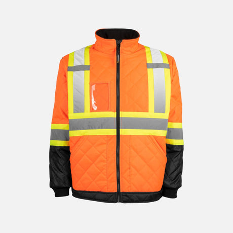 Veste-frigidaire-a-bande-Terra-116505OR-noir-orange-devant
