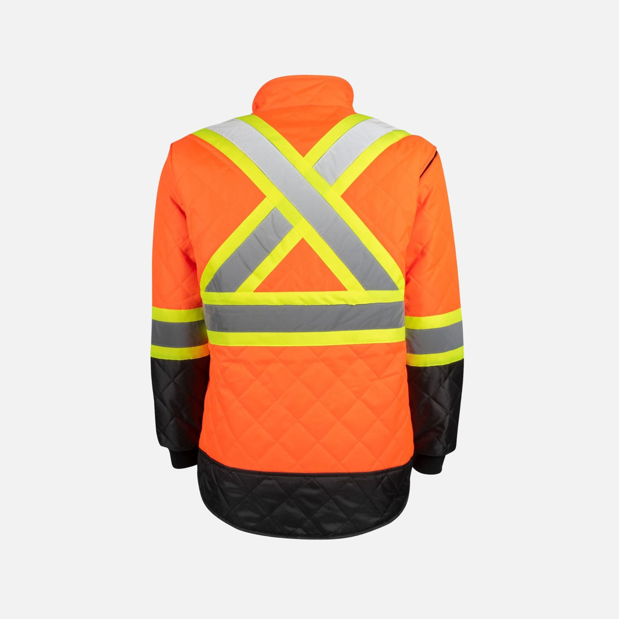 Veste-frigidaire-a-bande-Terra-116505OR-noir-orange-derrière