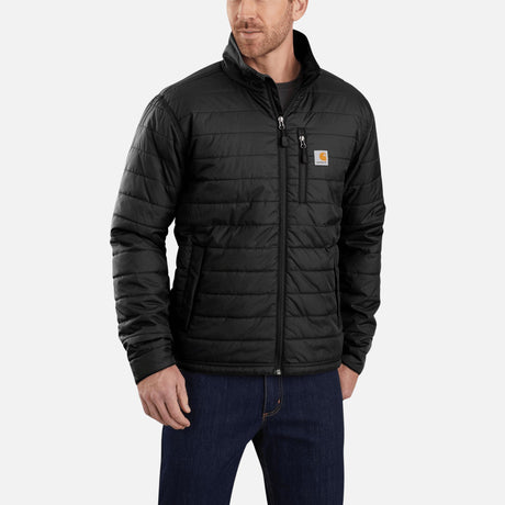 Veste-isolante-Carhartt-102208-noir-devant-mannequin