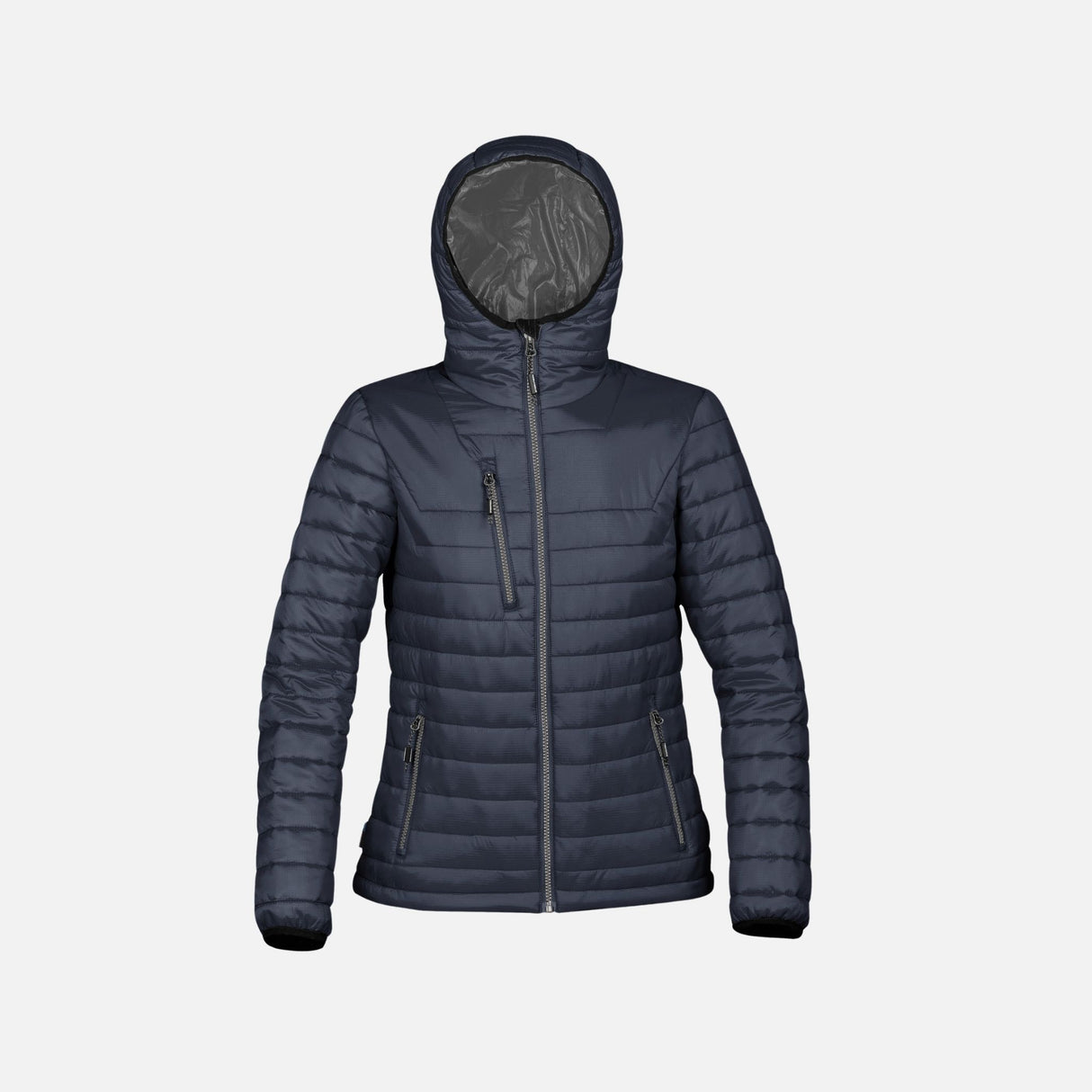 Manteau matelassé pour femme Stormtech Gravity, veste élégante en marine avec rembourrage chaud, idéale pour l'hiver.