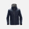 Veste matelassée pour homme Stormtech Gravity en marine et gris, vêtement chaud et léger pour l'hiver.