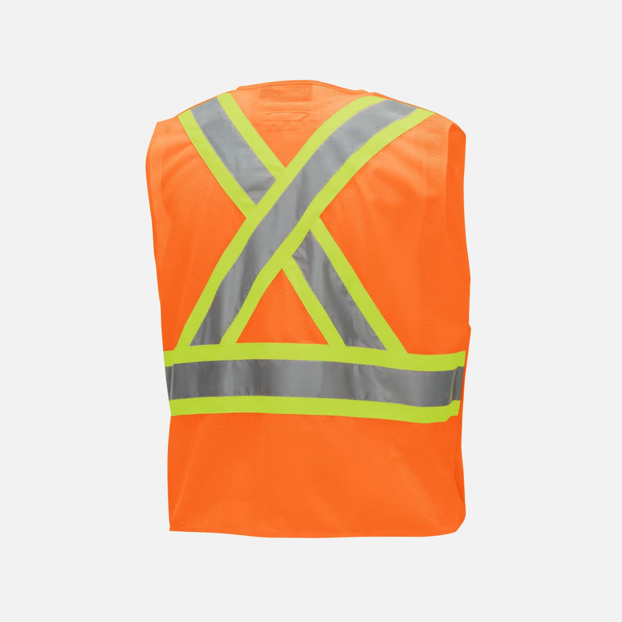 Veste haute visibilité orange Surewerx avec capuche détachable, idéale pour la sécurité et la visibilité en extérieur.