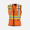 Veste haute visibilité pour femme Surewerx, orange, détachable, respirante, vêtement de sécurité pour femmes.