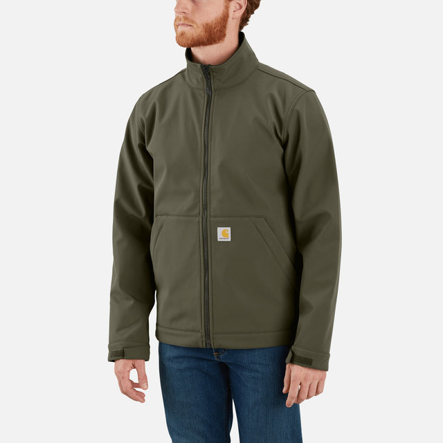 Veste-softshell-Carhartt-106438-vert-devant-mannequin