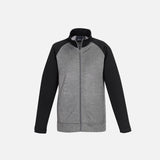 Veste-zippee-bicolore-femme-Biz-SW026L-gris-noir-devant