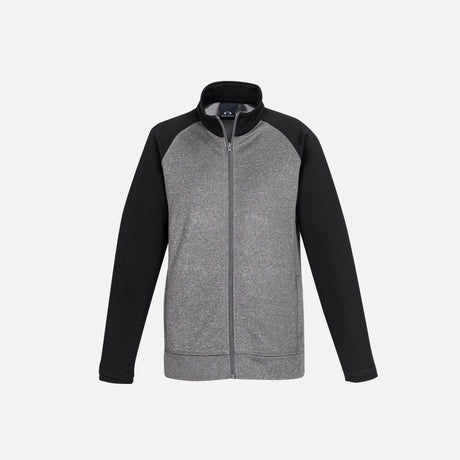 Veste-zippee-bicolore-femme-Biz-SW026L-gris-noir-devant