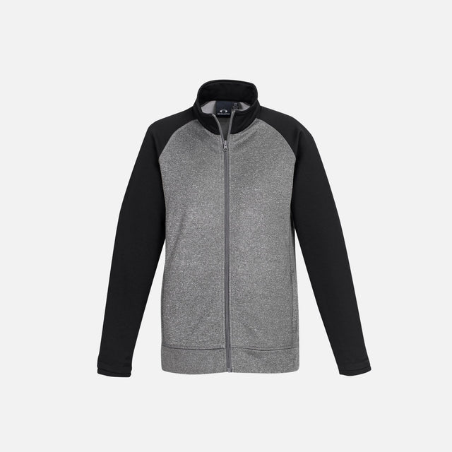 Veste-zippee-bicolore-femme-Biz-SW026L-gris-noir-devant