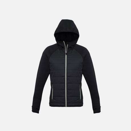 Veste-zippee-femme-Biz-J515L-noir-gris-devant