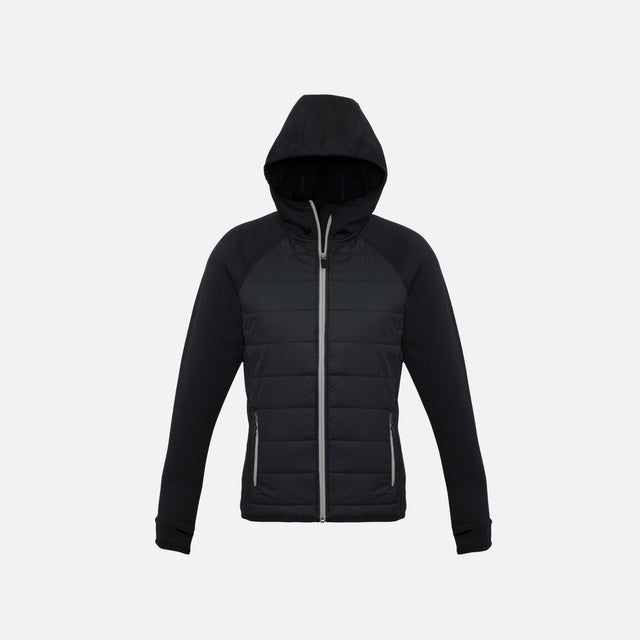 Veste-zippee-femme-Biz-J515L-noir-gris-devant