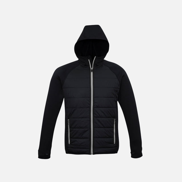 Veste-zippee-homme-Biz-J515M-noir-gris-devant