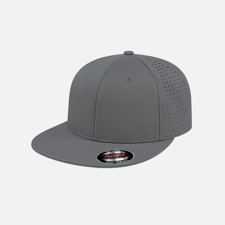 Casquette de performance perforée gris DML Creation, accessoire de sport léger et respirant, vue de face.
