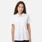 Polo à manches courtes Adidas Performance blanc, vêtement de sport en coton avec logo Adidas visible.
